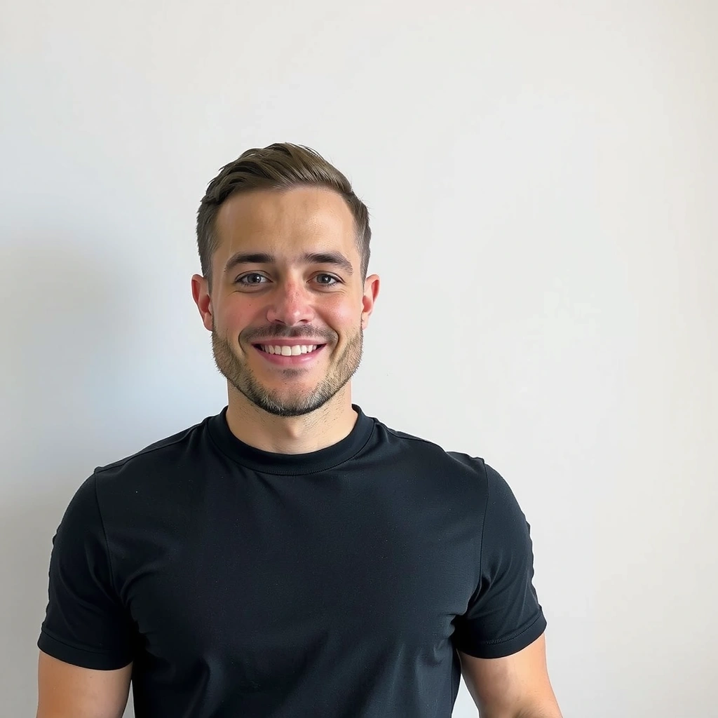 Porträt eines zufriedenen Kunden, der seine verbesserte Gesundheit durch Ernährungsberatung Vitalis teilt